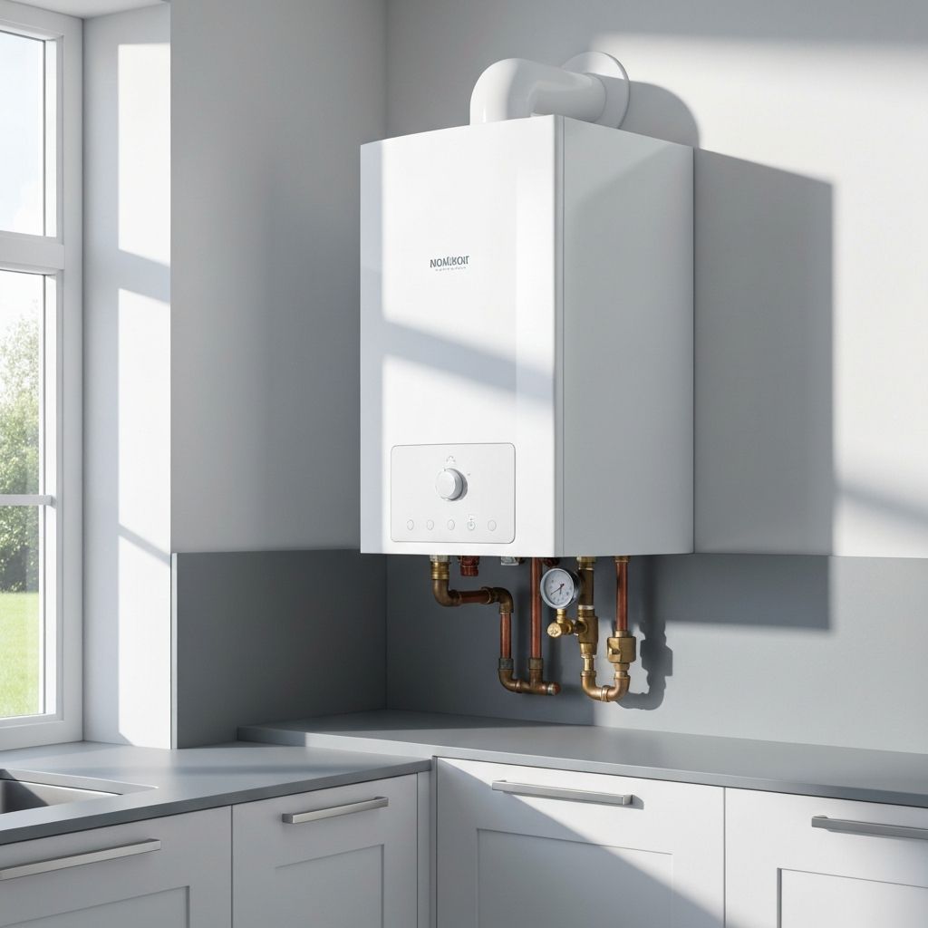 Gas Safe registered heating engineer servicing a boiler in Somerset